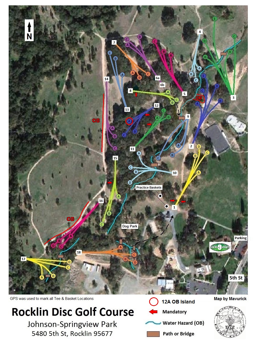 Rocklin Disc Golf Course Professional Disc Golf Association