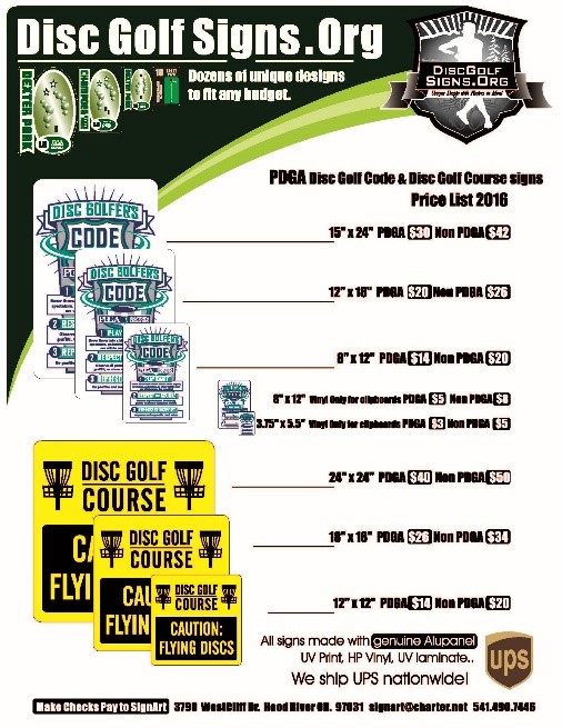 Disc Golfer's Code Professional Disc Golf Association