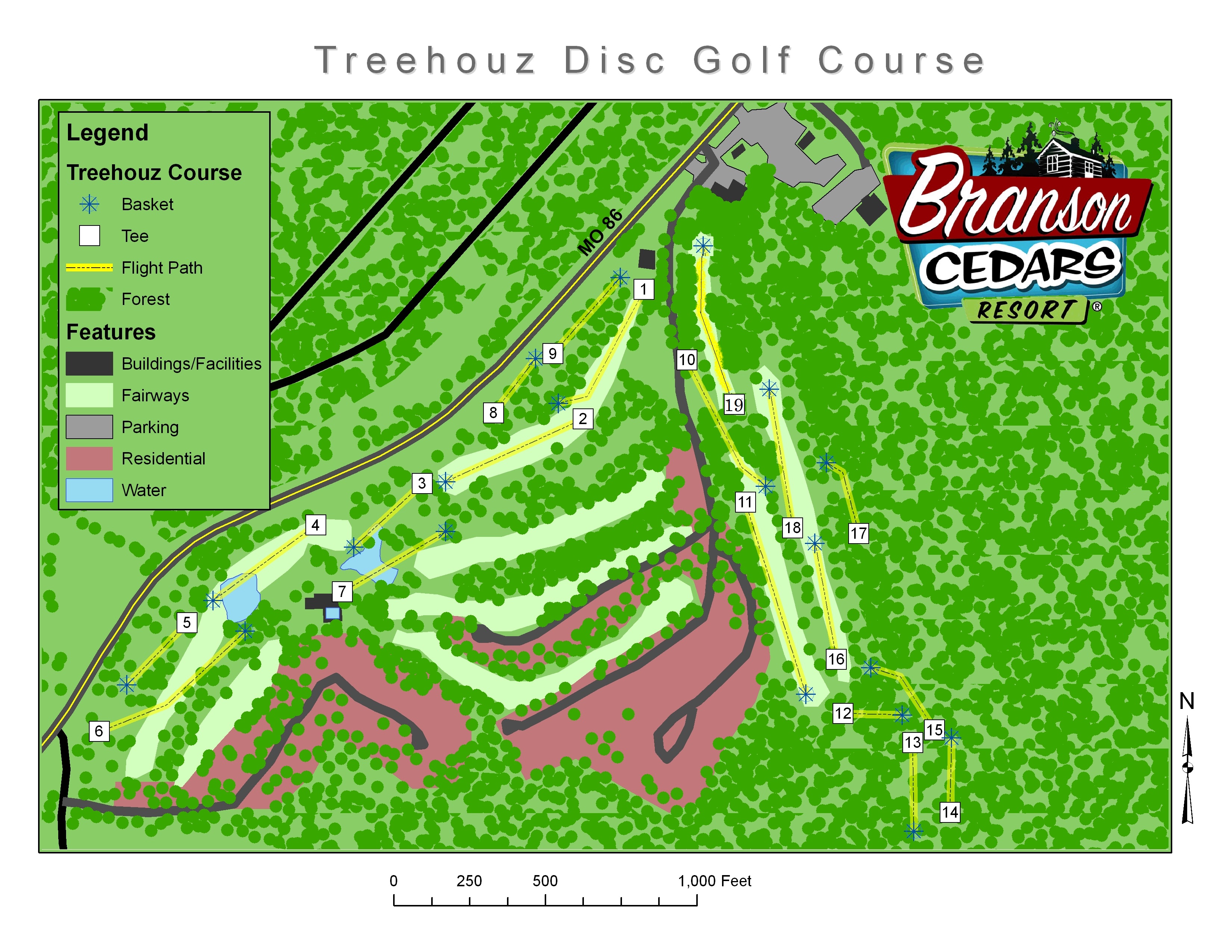 Treehouz at Branson Cedars Resort Professional Disc Golf Association