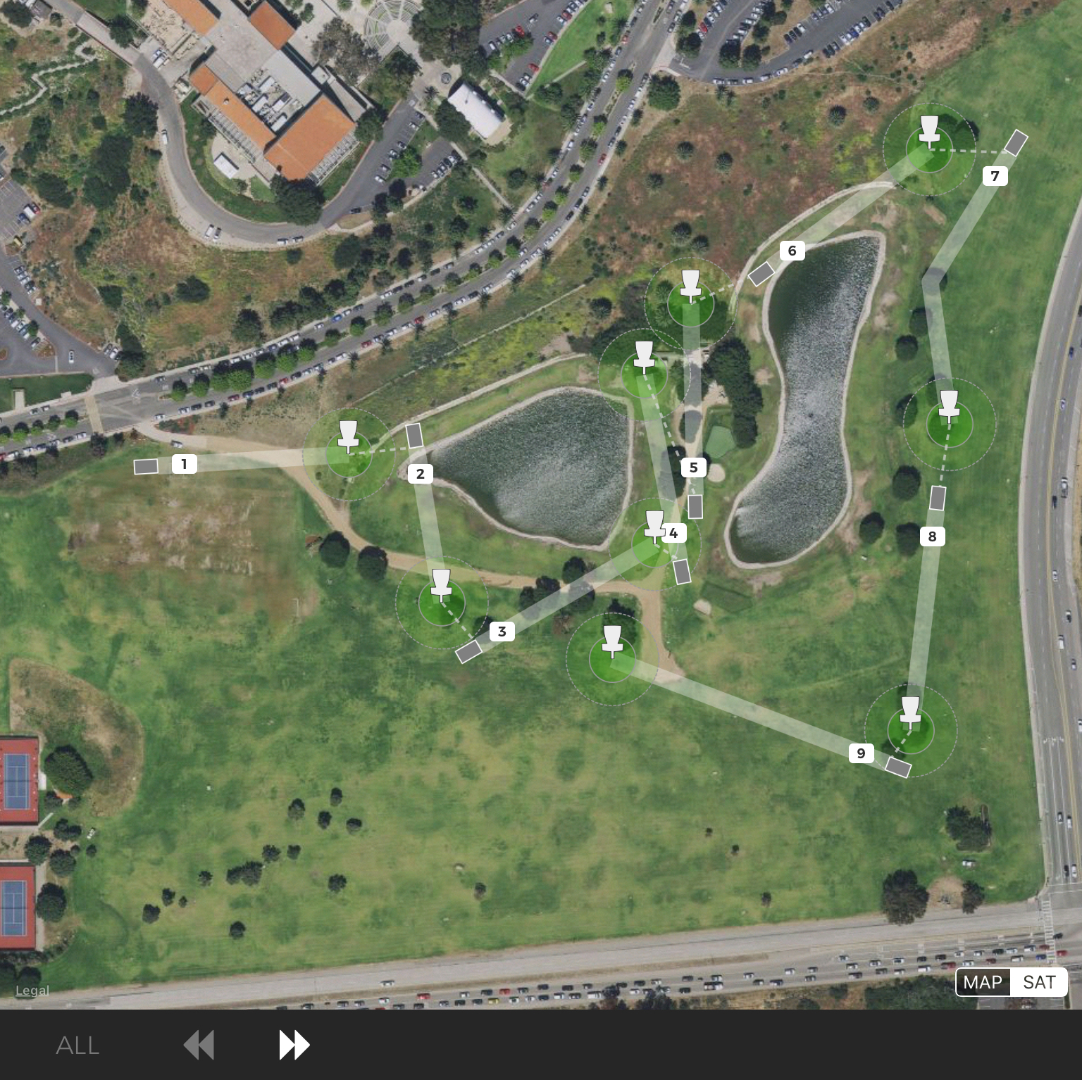 Alumni Park at Pepperdine Professional Disc Golf Association