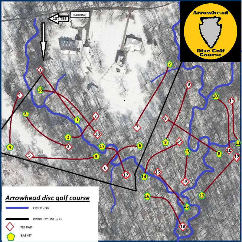 Arrowhead Disc Golf Course Professional Disc Golf Association