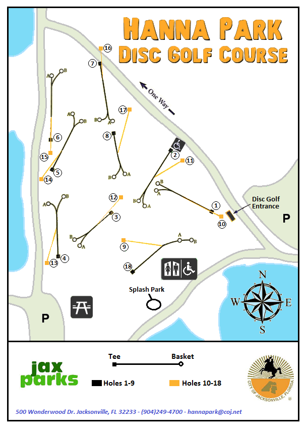 Hanna Park Campsite Map