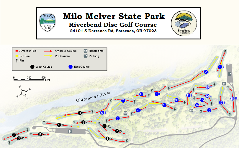 Riverbend Disc Golf at Milo McIver State Park Professional Disc Golf