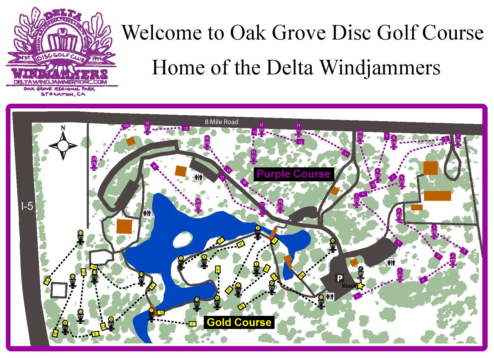 Oak Grove Regional Park Purple Professional Disc Golf Association