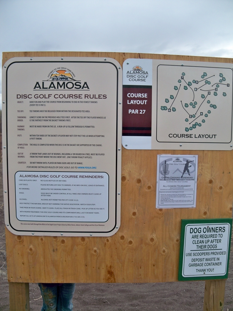 Alamosa Disc Golf Course Professional Disc Golf Association