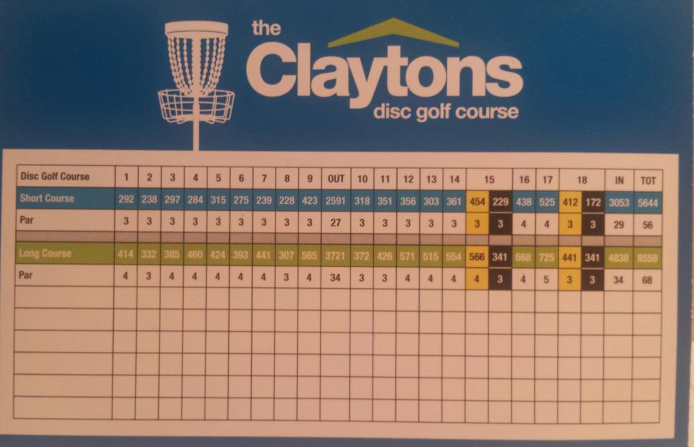 The Claytons Disc Golf Course Professional Disc Golf Association