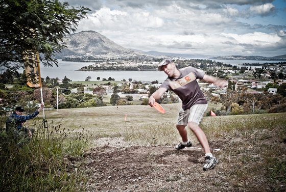 Player Teeing Off at 2011 Australia DGC