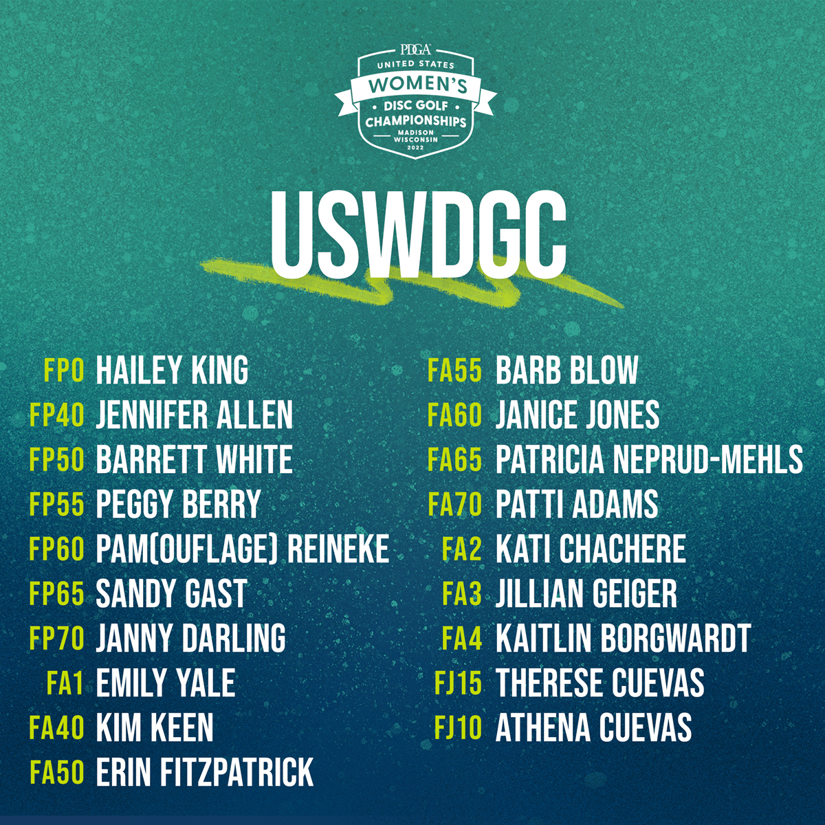 2022 United States Womens Disc Golf Championships Presented by Innova Professional Disc Golf Association picture