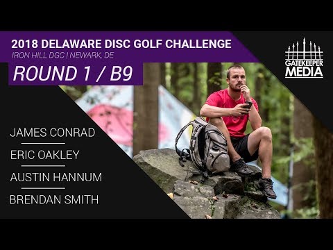 2018 Delaware Disc Golf Challenge | R1, B9, MPO | Conrad, Oakley, Hannum,  Smith | Professional Disc Golf Association